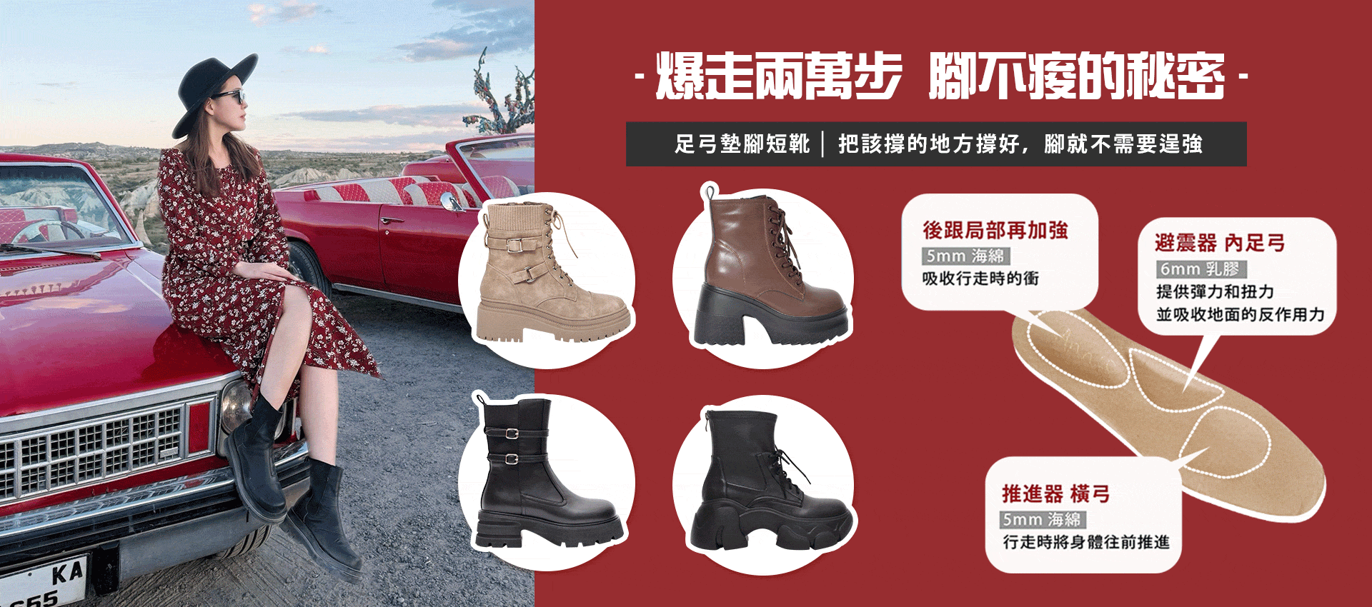 輪播-過年出遊足弓靴