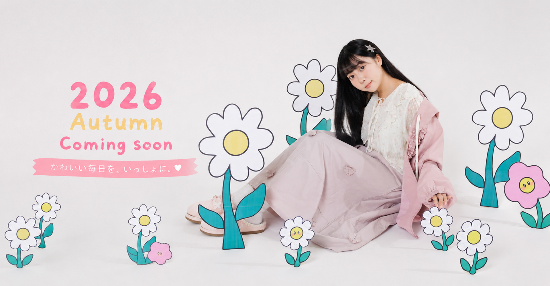 日系,FUWA, PINK, 2026AW, 甜美, 可愛, 雪紡