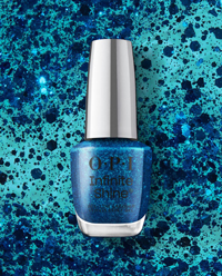 OPI 如膠似漆驕傲果凍系列，藍色大亮片指甲油，清理戰場 ISL176
