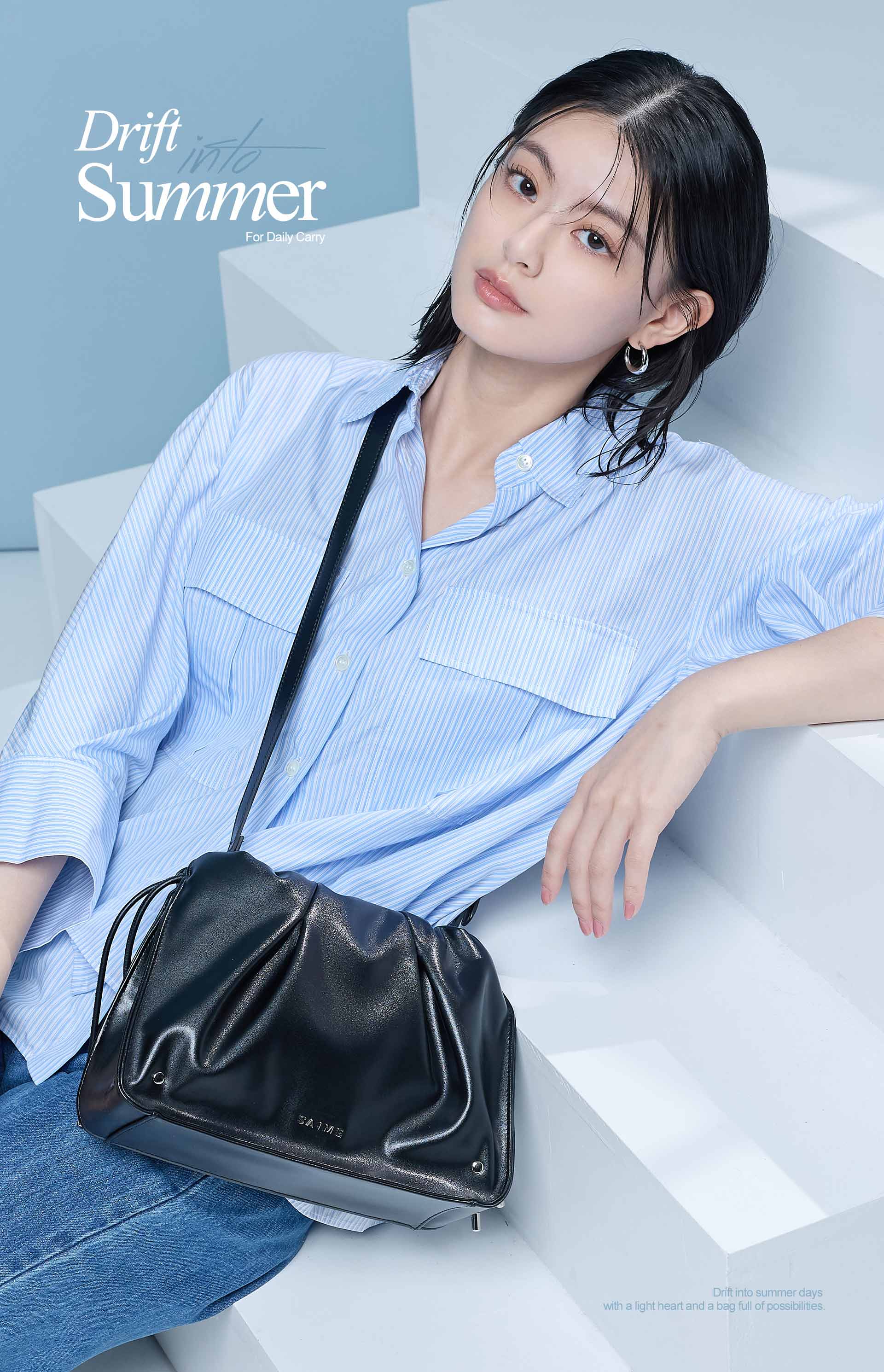 ★S'AIME★真皮伸縮證件套方包 ショルダーハンドバック/送料込 S'AIME東京企劃-女包時尚品牌官方網站