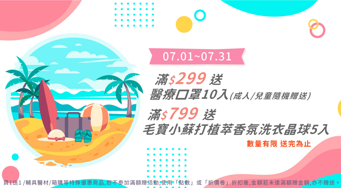 1.全館滿額贈