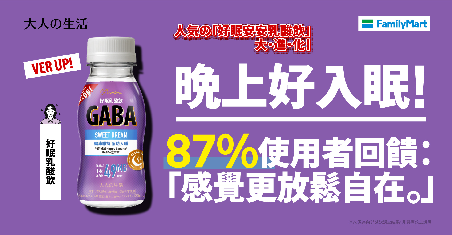早C晚G，維生素C飲、好眠乳酸飲搞定你的24小時