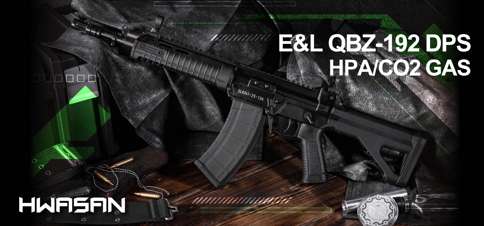 E&L QBZ-192 DPS雙動力系統 HPA/CO2 瓦斯後座力步槍 白金版（GBBR Platinum）-ELCL192
