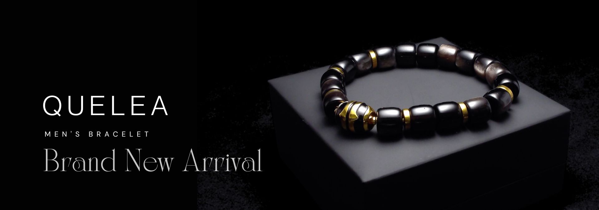 QUELEA Men's Bracelet  Natural Crystal Energy Jewelry