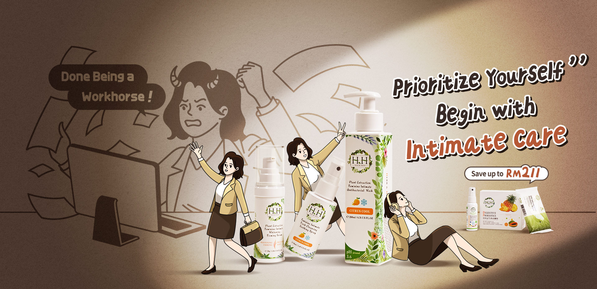 HH Herb & Health monthly promotion – herbal feminine care and intimate hygiene product deals