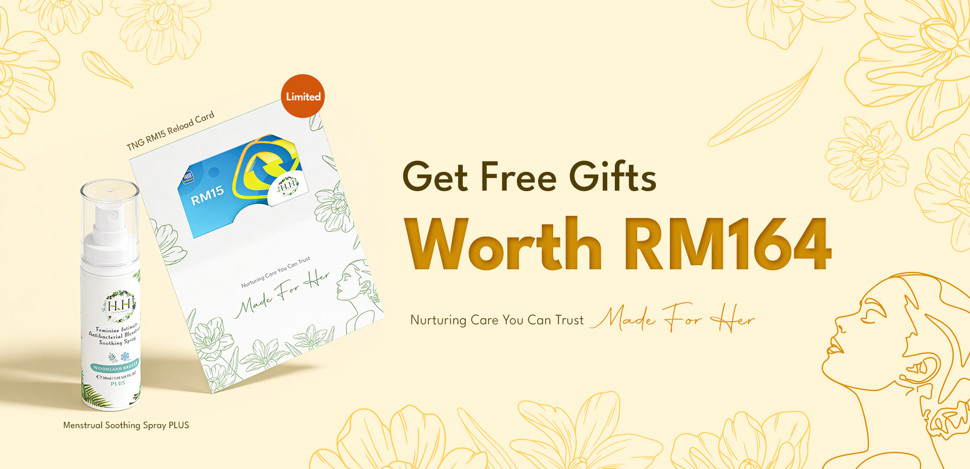 HH Herb & Health monthly promotion – herbal feminine care and intimate hygiene product deals