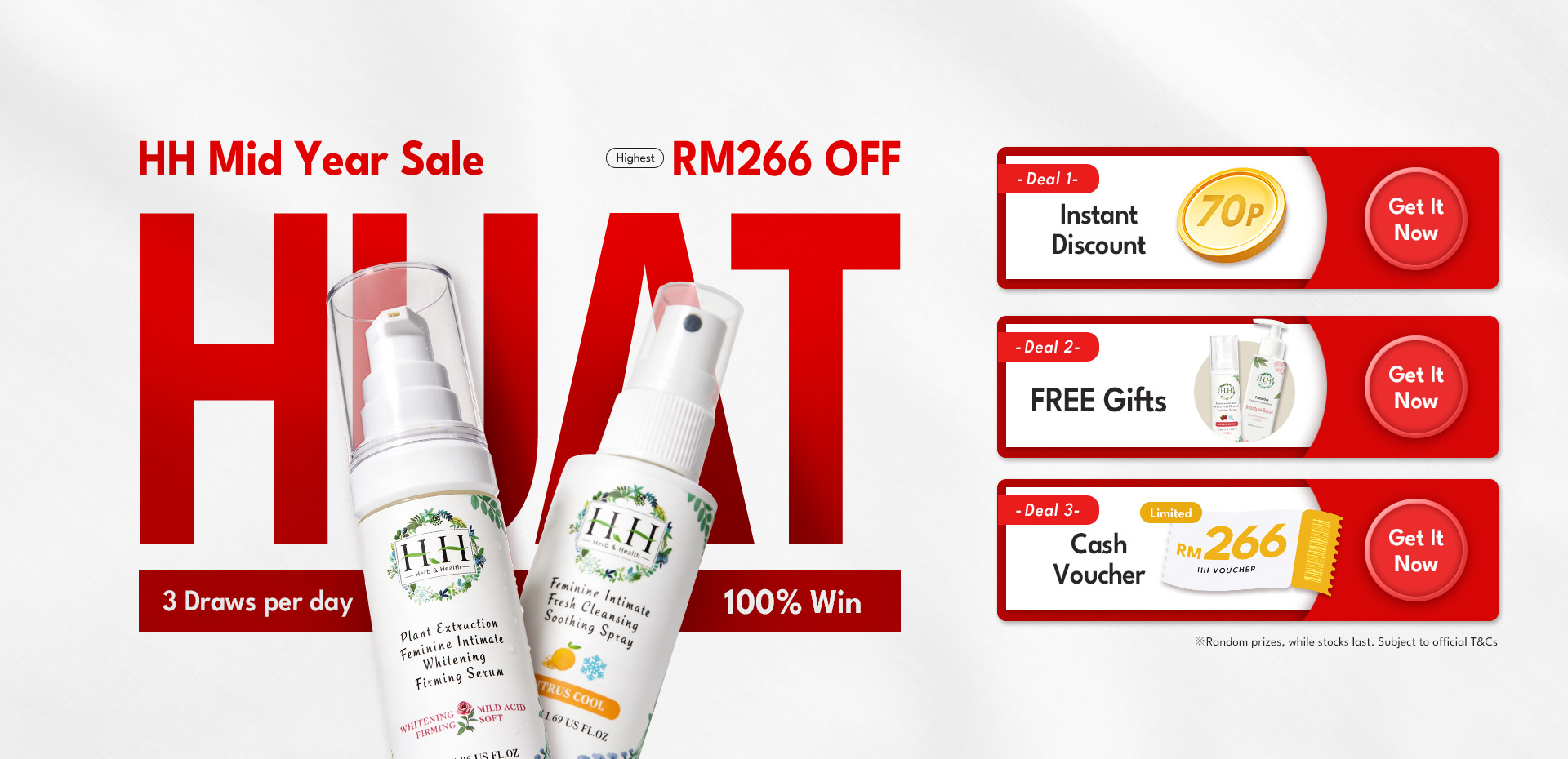 HH Herb & Health monthly promotion – herbal feminine care and intimate hygiene product deals