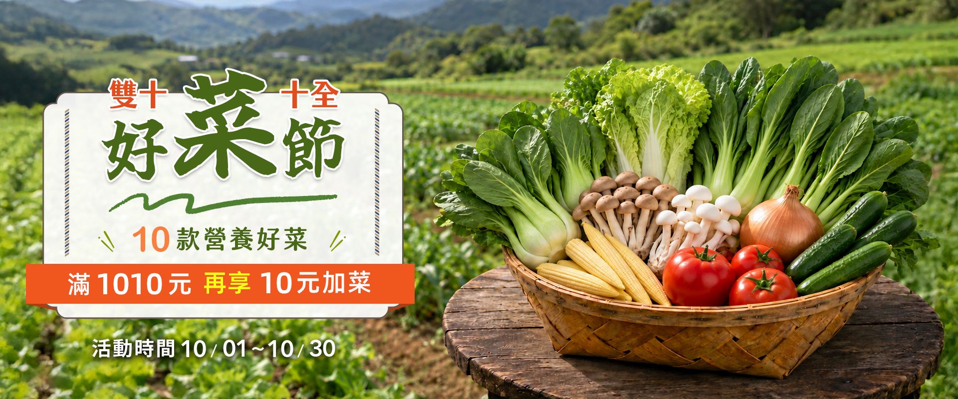 雙十節－十全蔬菜箱 菜霸子